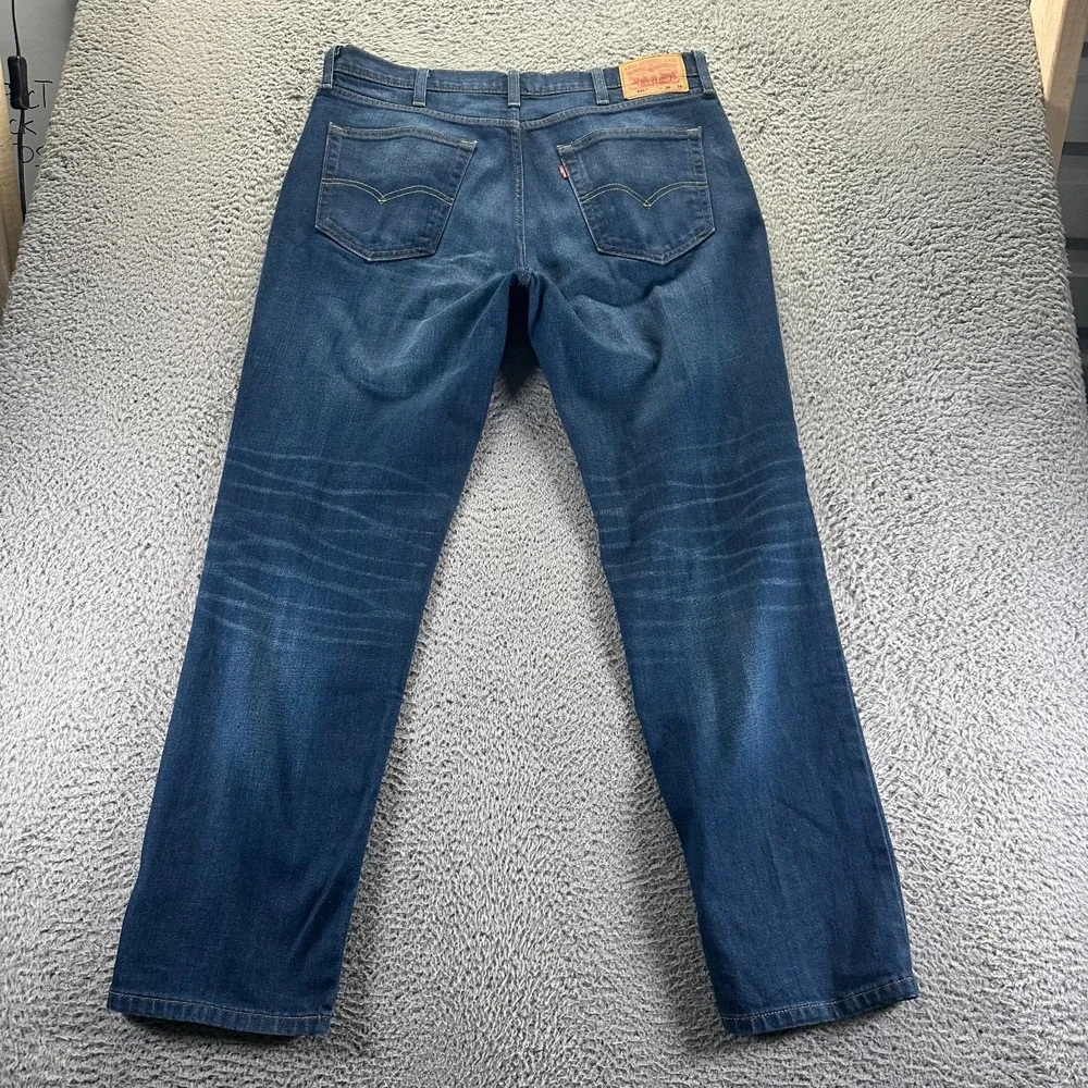 Levi's 541 Jeans Mens 38x34 Blue Cotton Denim‎ Straight Workwear Stretch Faded